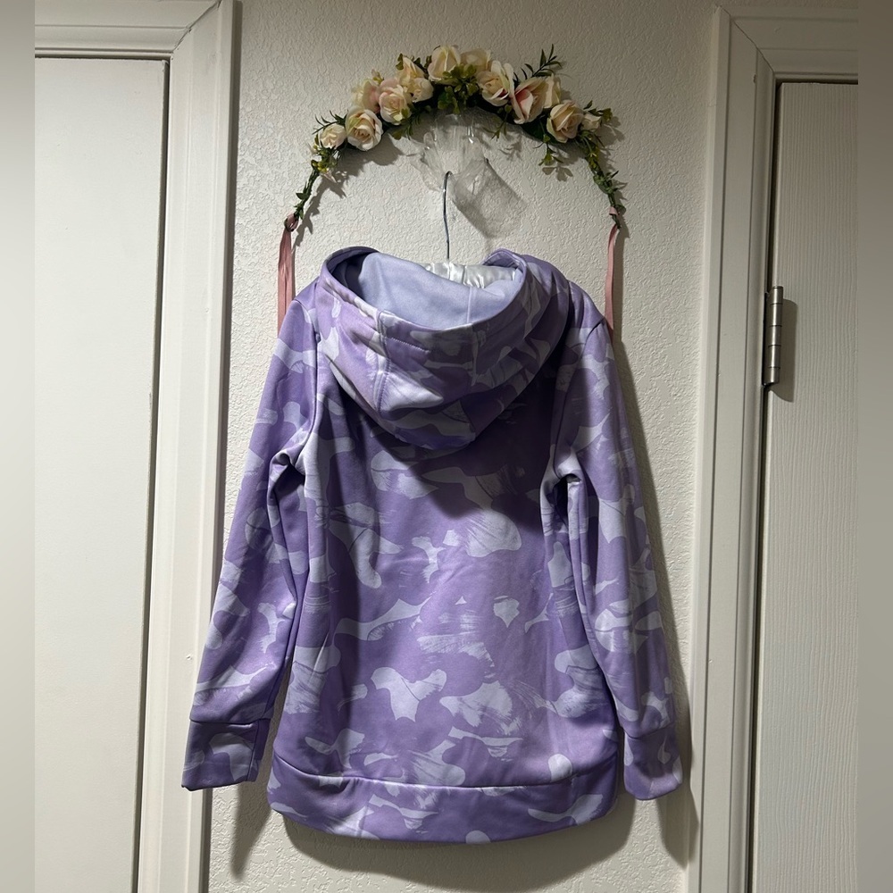 Under Armour Girls Fleece Printed Hoodie - Picture 5 of 6